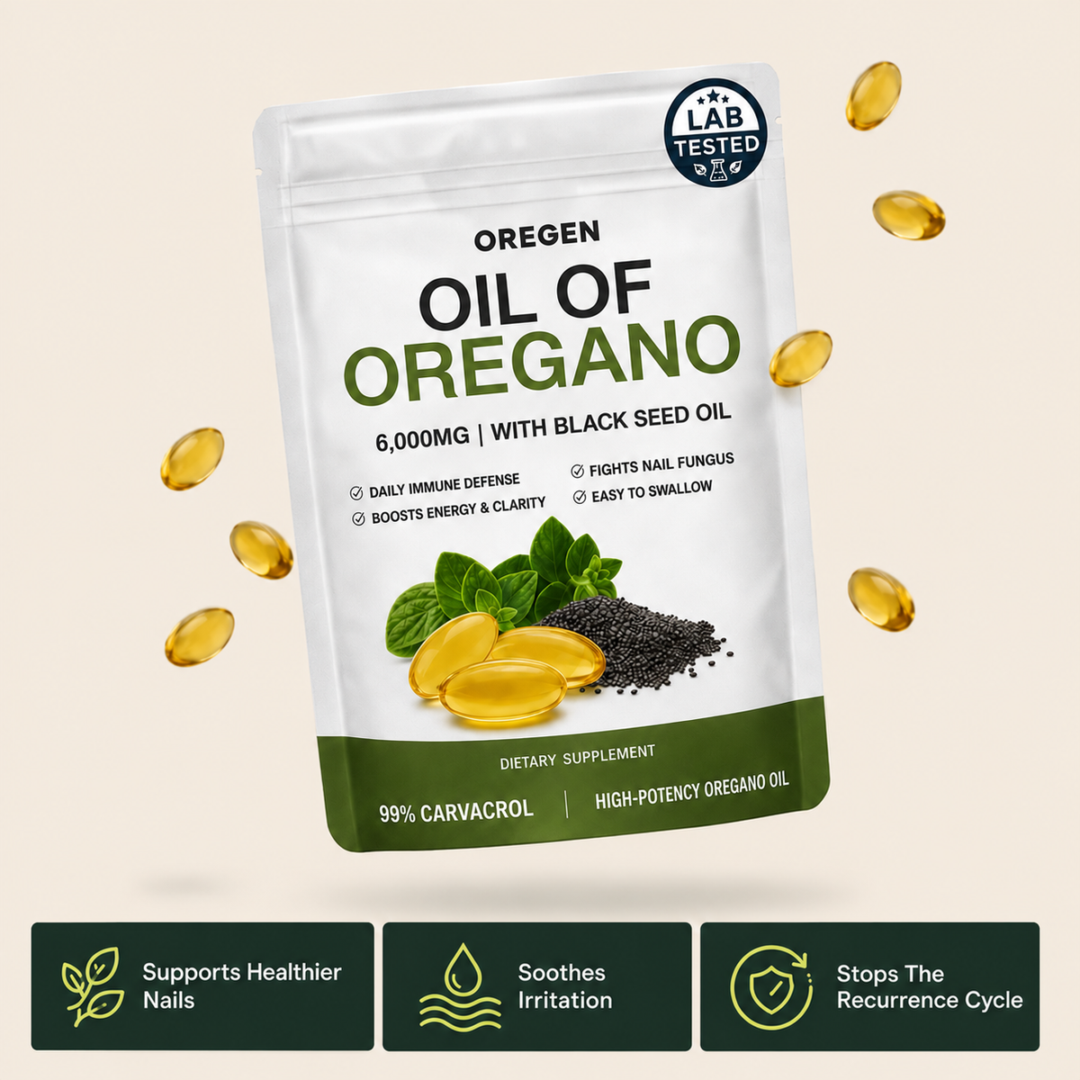 Oregen™ Oregano & Black Seed Oil