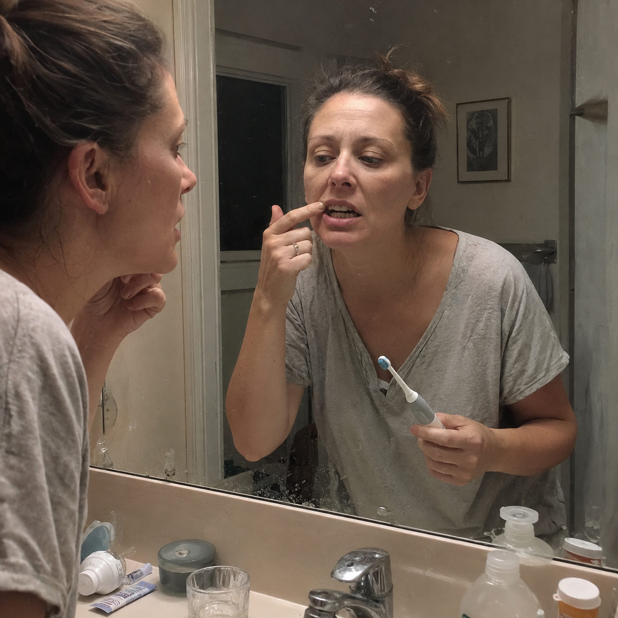 How enamel loses and regains minerals through the day