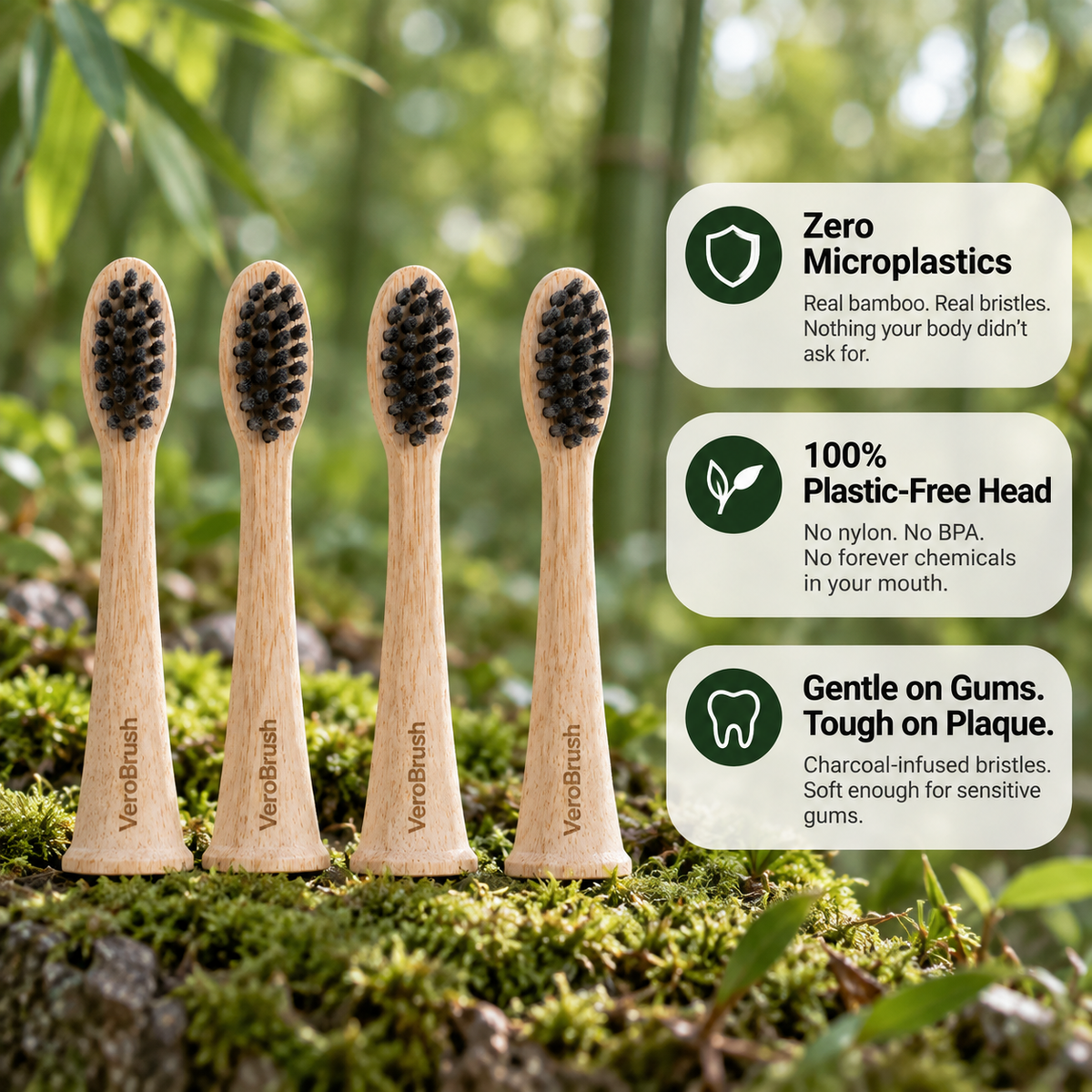 VeroBrush™ Bamboo Heads