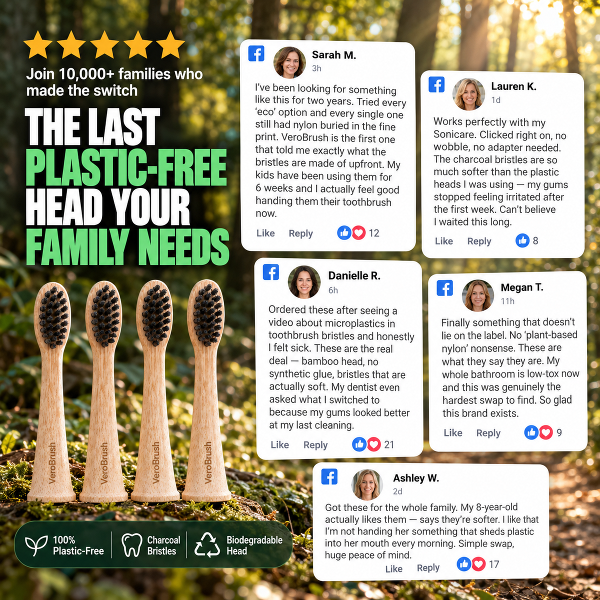 VeroBrush™ Bamboo Heads