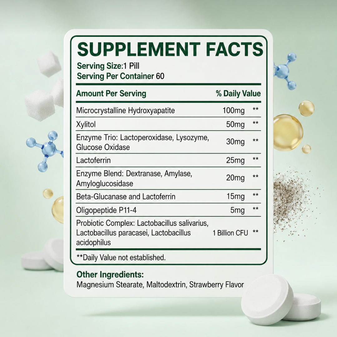 VeroCare Remineralize+ supplement facts