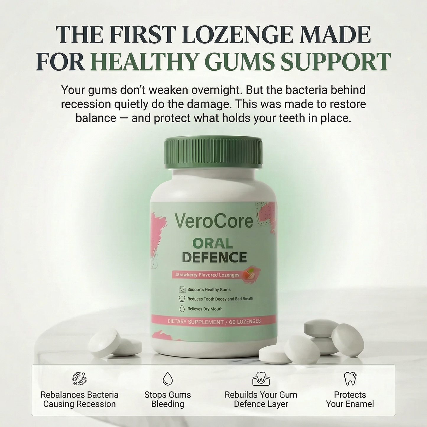 VeroCore™ Oral Defence Supplements for Gums Receding